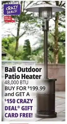 Ocean State Job Lot Bali Outdoor Patio Heater 48 000 BTU offer