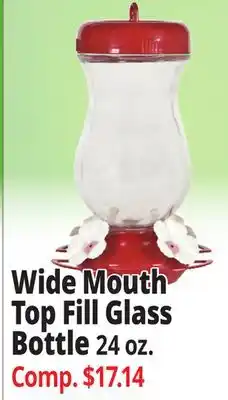 Ocean State Job Lot Wide Mouth Top Fill Glass 24 oz offer