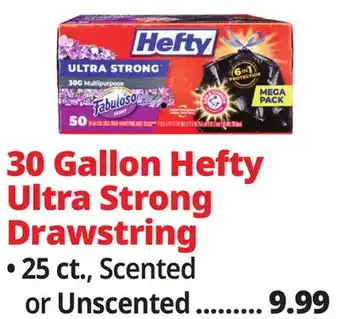 Ocean State Job Lot 30 Gallon Hefty Ultra Strong Drawstring offer