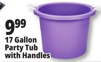 Ocean State Job Lot 17 Gallon Party Tub with Handles offer