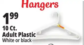 Ocean State Job Lot 10 Ct. Adult Plastic Hangers offer