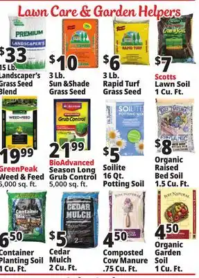 Ocean State Job Lot Lawn Care & Garden Helpers offer