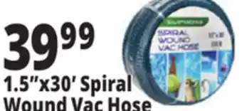 Ocean State Job Lot 1.5x30' Spiral Wound Vac Hose offer