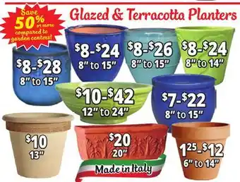 Ocean State Job Lot Glazed & Terracotta Planters offer