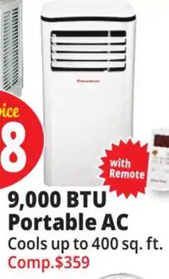 Ocean State Job Lot 9,000 BTU Portable AC offer