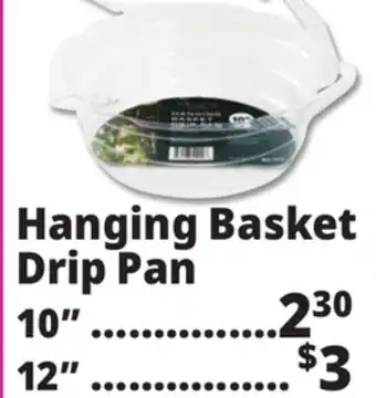 Ocean State Job Lot Hanging Basket Drip Pan offer