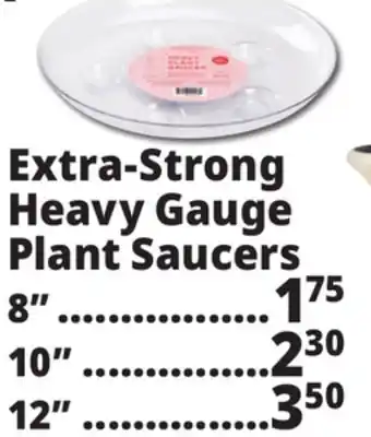 Ocean State Job Lot Extra-Strong Heavy Gauge Plant Saucers offer