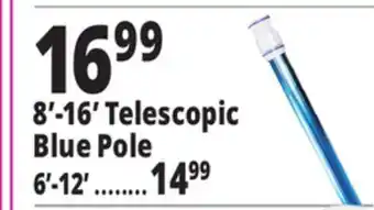 Ocean State Job Lot 8'-16' Telescopic Blue Pole offer