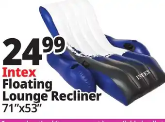Ocean State Job Lot Intex Floating Lounge Recliner offer