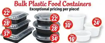 Ocean State Job Lot Bulk Plastic Food Containers offer