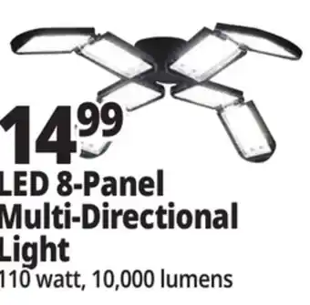 Ocean State Job Lot LED 8-Panel Multi-Directional Light offer