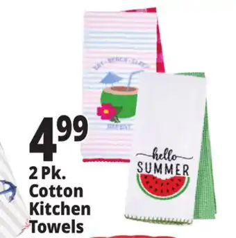 Ocean State Job Lot 2 Pk. Cotton Kitchen Towels offer