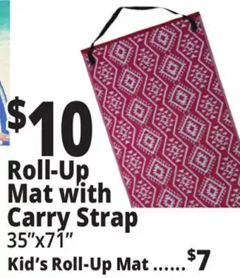 Ocean State Job Lot Roll-Up Mat with Carry Strap offer
