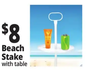 Ocean State Job Lot Beach Stake with table offer
