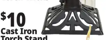 Ocean State Job Lot Cast Iron Torch Stand offer