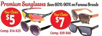 Ocean State Job Lot Premium Sunglasses offer