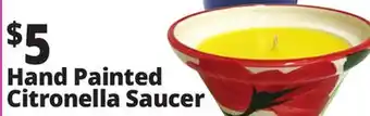Ocean State Job Lot Hand Painted Citronella Saucer offer