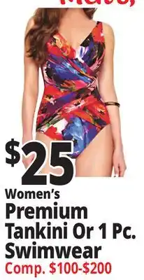 Ocean State Job Lot Women's Premium Tankini Or 1 Pc. Swimwear offer