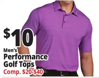 Ocean State Job Lot Men's Performance Golf Tops offer