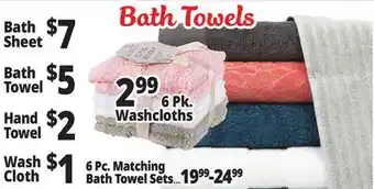 Ocean State Job Lot Bath Towels offer