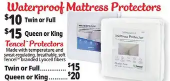 Ocean State Job Lot Waterproof Mattress Protectors offer