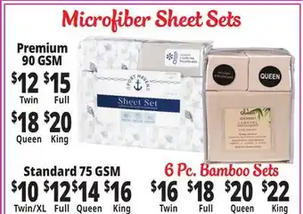 Ocean State Job Lot Microfiber Sheet Sets offer