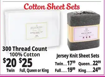 Ocean State Job Lot Cotton Sheet Sets offer