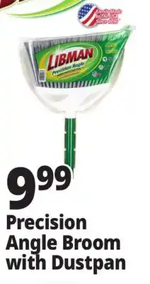 Ocean State Job Lot Libman Precision AngAngle Broom with Dustpan offer