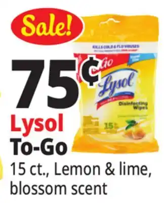 Ocean State Job Lot Lysol To-Go offer