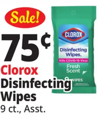 Ocean State Job Lot Clorox Disinfecting Wipes offer