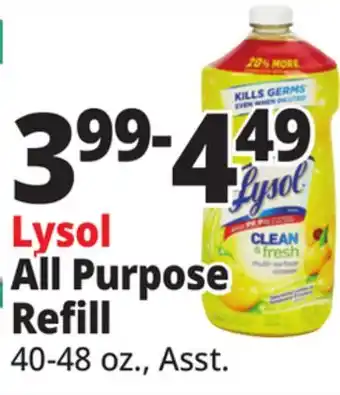 Ocean State Job Lot Lysol All Purpose Refill offer