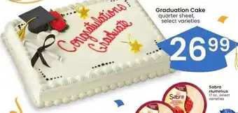 Albertsons Graduation Cake quarter sheet, select varieties offer