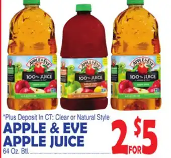 Bravo Supermarkets APPLE & EVE APPLE JUICE offer