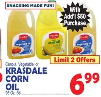 Bravo Supermarkets KRASDALE CORN OIL offer