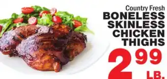 Bravo Supermarkets BONELESS SKINLESS CHICKEN THIGHS offer