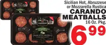 Bravo Supermarkets CARANDO MEATBALLS offer