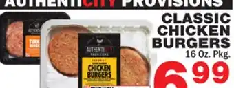 Bravo Supermarkets AUTHENTICITY PROVISIONS CLASSIC CHICKEN BURGERS offer