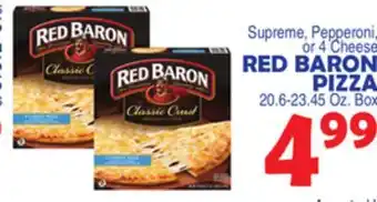 Bravo Supermarkets RED BARON PIZZA offer