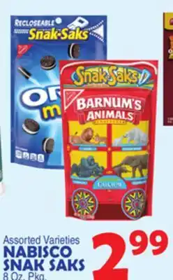 Bravo Supermarkets NABISCO SNAK SAKS offer