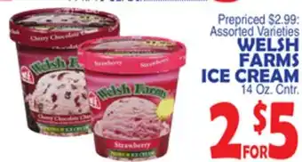 Bravo Supermarkets WELSH FARMS ICE CREAM offer