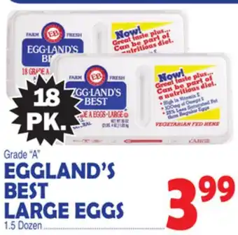 Bravo Supermarkets EGGLAND'S BEST LARGE EGGS offer