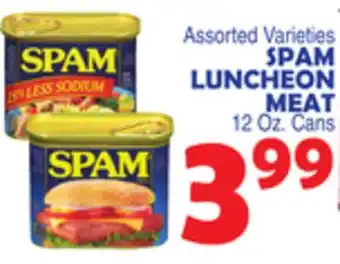 Bravo Supermarkets SPAM LUNCHEON MEAT offer