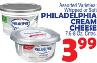 Bravo Supermarkets PHILADELPHIA CREAM CHEESE offer