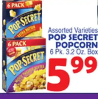 Bravo Supermarkets POP SECRET POPCORN offer