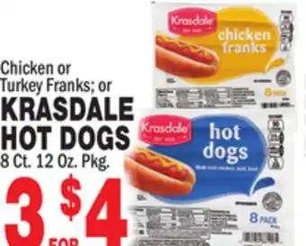 Bravo Supermarkets KRASDALE HOT DOGS offer