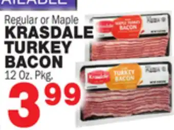 Bravo Supermarkets KRASDALE TURKEY BACON offer