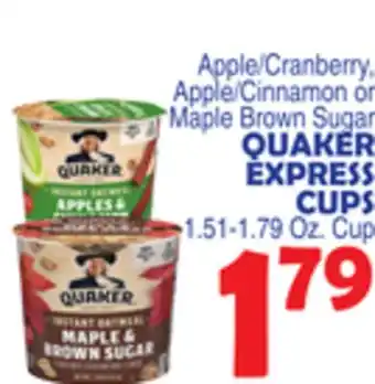 Bravo Supermarkets QUAKER EXPRESS CUPS offer