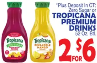 Bravo Supermarkets TROPICANA PREMIUM DRINKS offer