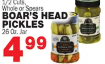 Bravo Supermarkets BOAR'S HEAD PICKLES offer