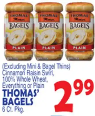 Bravo Supermarkets THOMAS' BAGELS offer